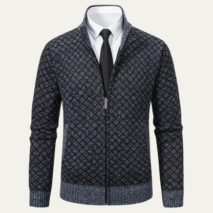 VogeLuxe | Gilet en maille géométrique pour homme 1