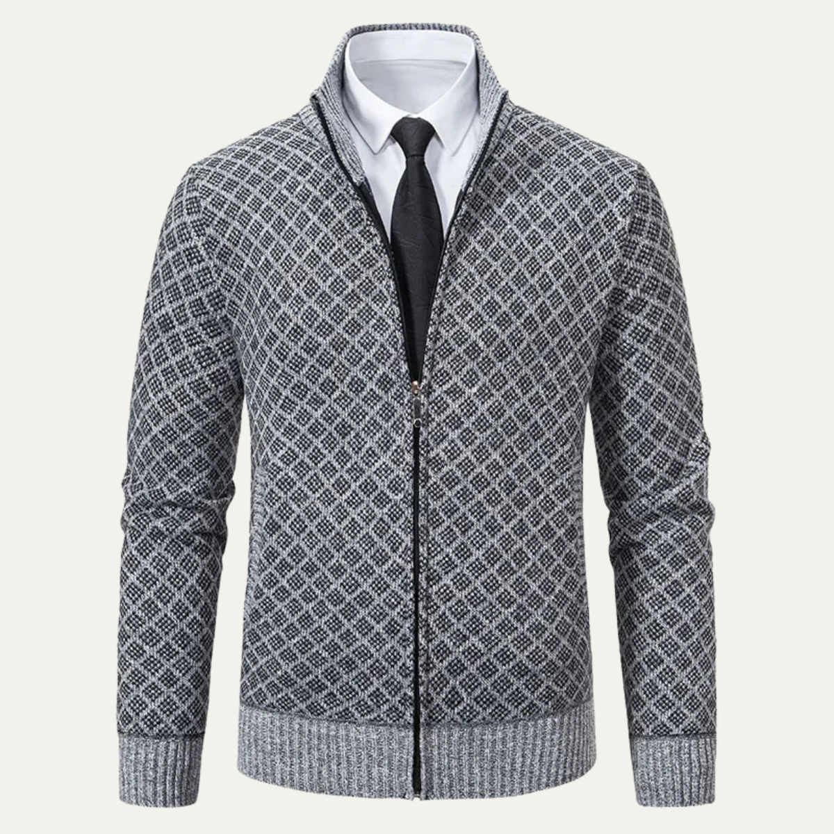 VogeLuxe | Gilet en maille géométrique pour homme 2