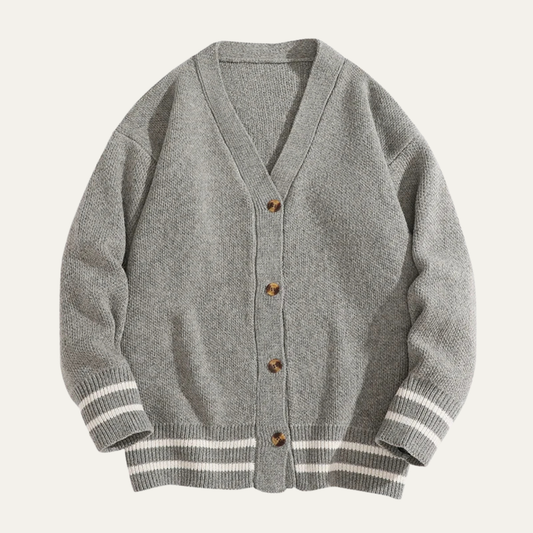 VogeLuxe | Gilet en maille style universitaire pour homme 0