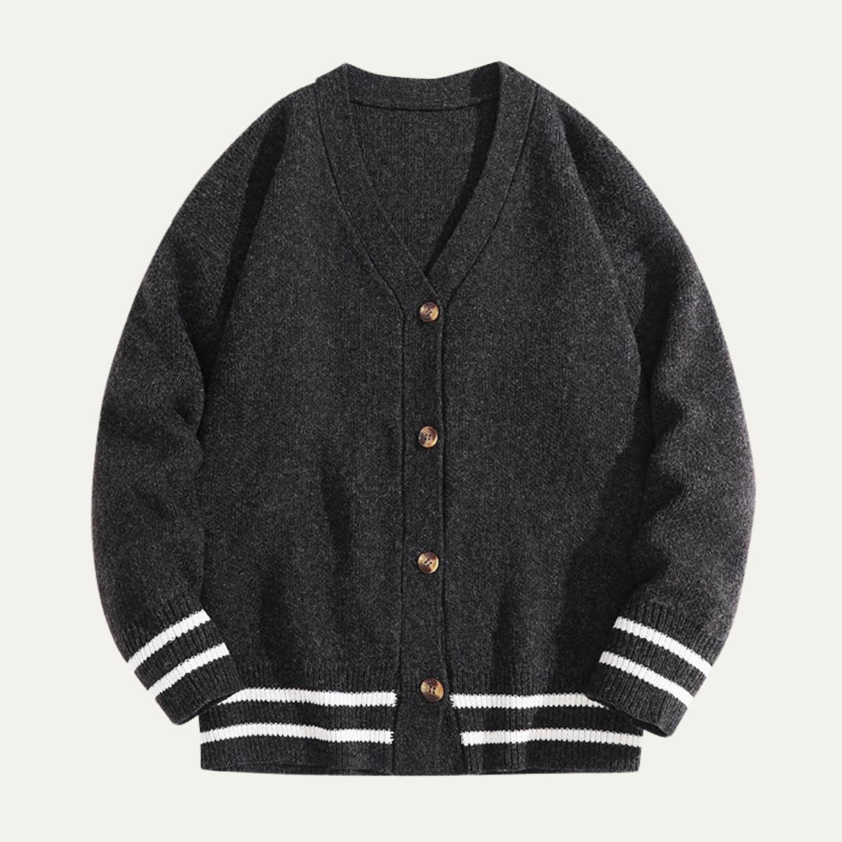 VogeLuxe | Gilet en maille style universitaire pour homme 5