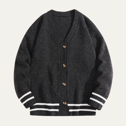VogeLuxe | Gilet en maille style universitaire pour homme 5