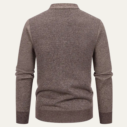 VogeLuxe | Gilet en maille texturée à col en V pour homme 3