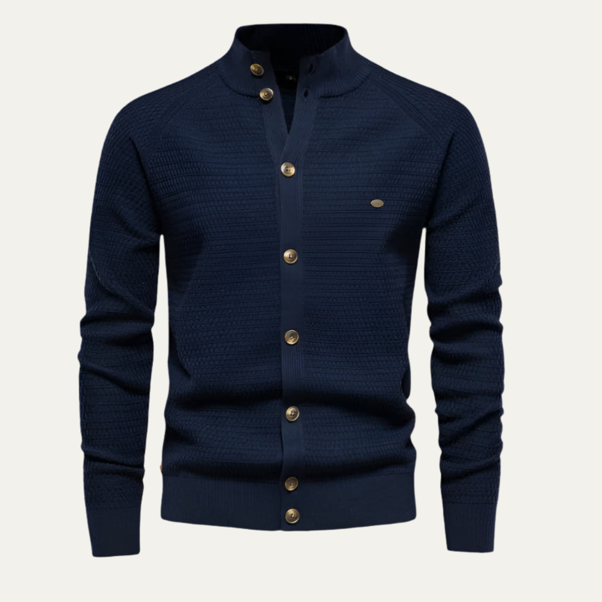 Gilet Homme Maille Finement Texturée Élégant - PanierRoyale