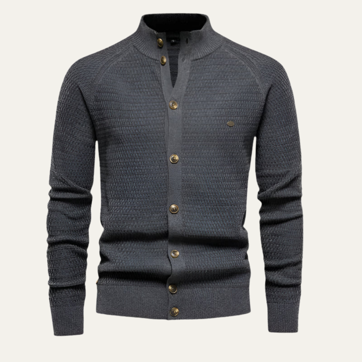 Gilet Homme Maille Finement Texturée Élégant