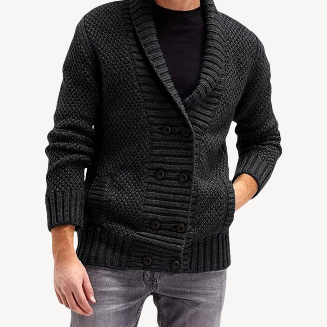 VogeLuxe | Gilet en maille texturée pour homme 1