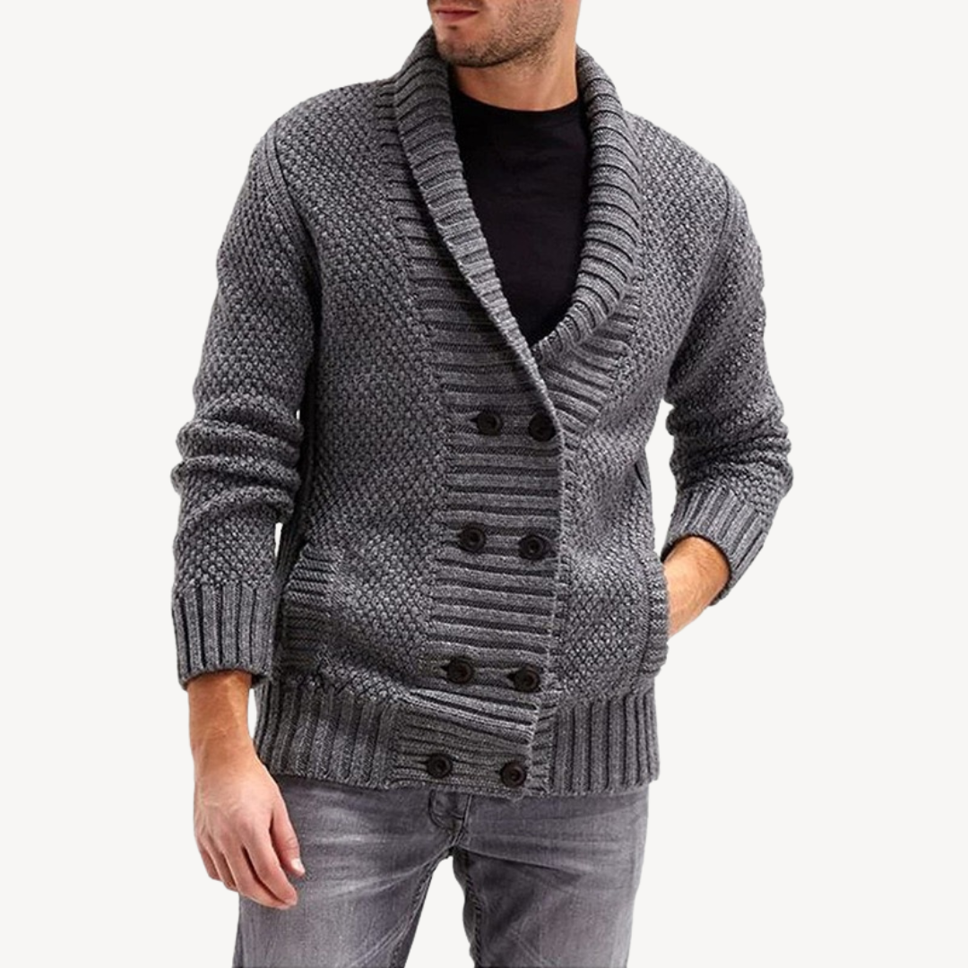 VogeLuxe | Gilet en maille texturée pour homme 3