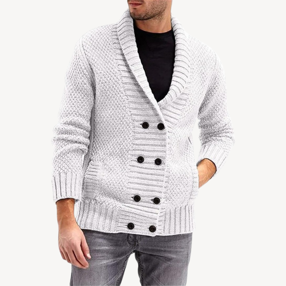 VogeLuxe | Gilet en maille texturée pour homme 4