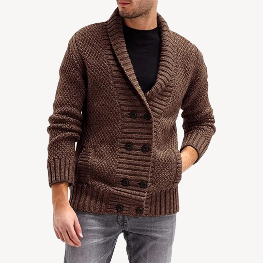 VogeLuxe | Gilet en maille texturée pour homme 5