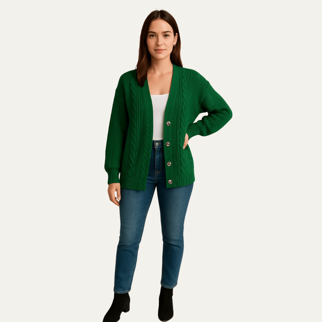 Gilet femme maille épaisse et douce