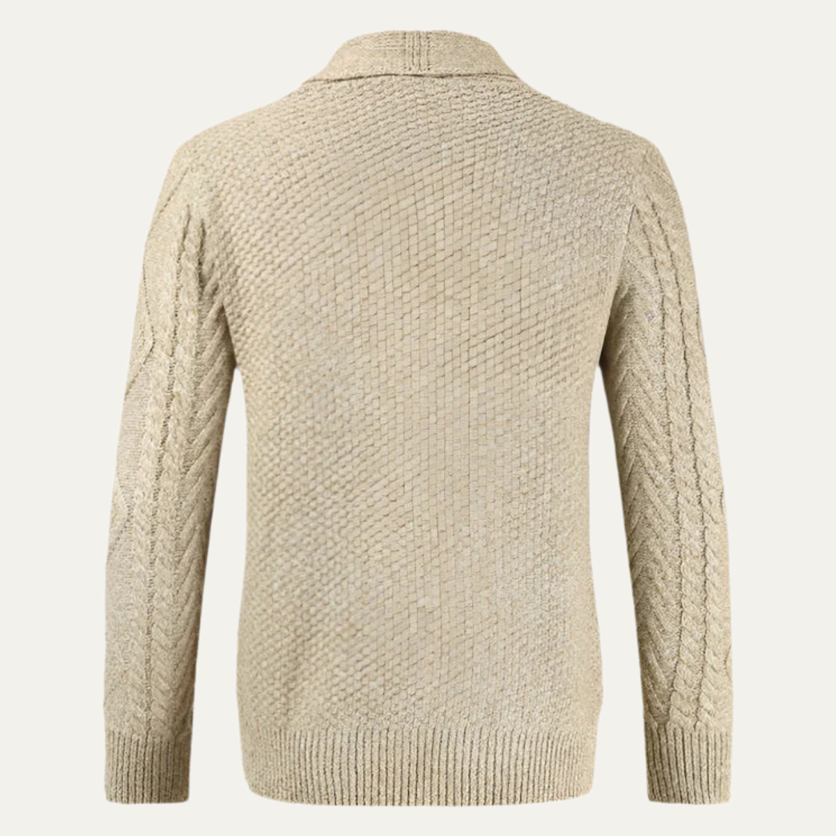 VogeLuxe | Gilet en maille torsadée confortable pour homme 2