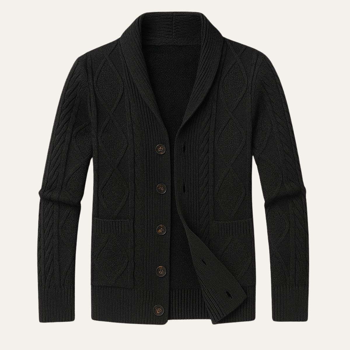 VogeLuxe | Gilet en maille torsadée confortable pour homme 3