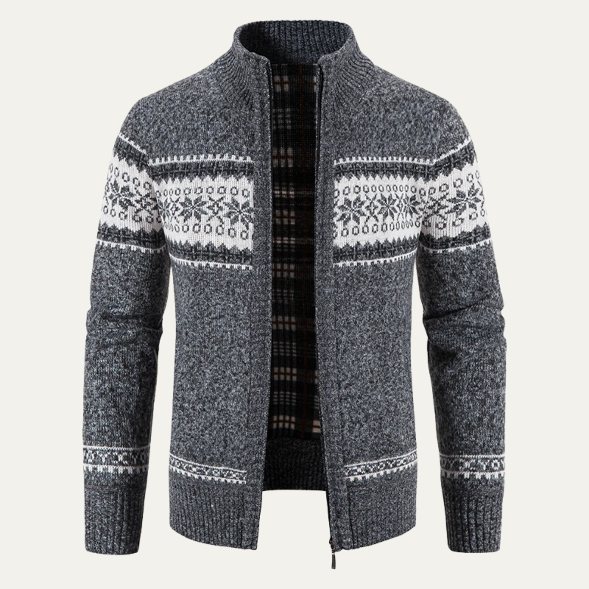 VogeLuxe | Gilet en maille torsadée épaisse pour homme 2
