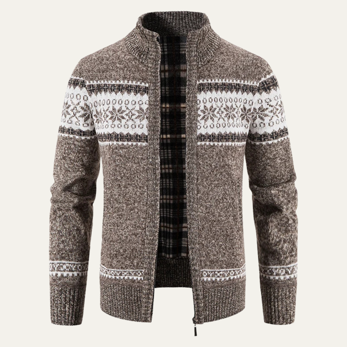 VogeLuxe | Gilet en maille torsadée épaisse pour homme 4