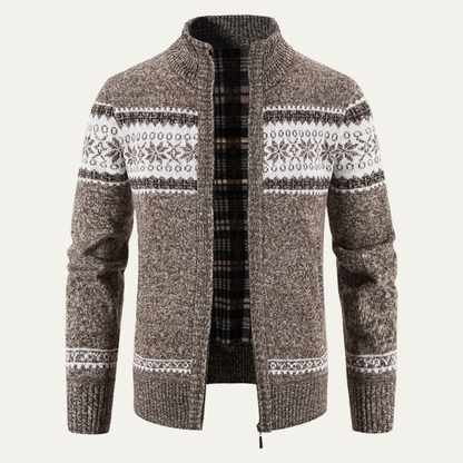 VogeLuxe | Gilet en maille torsadée épaisse pour homme 4