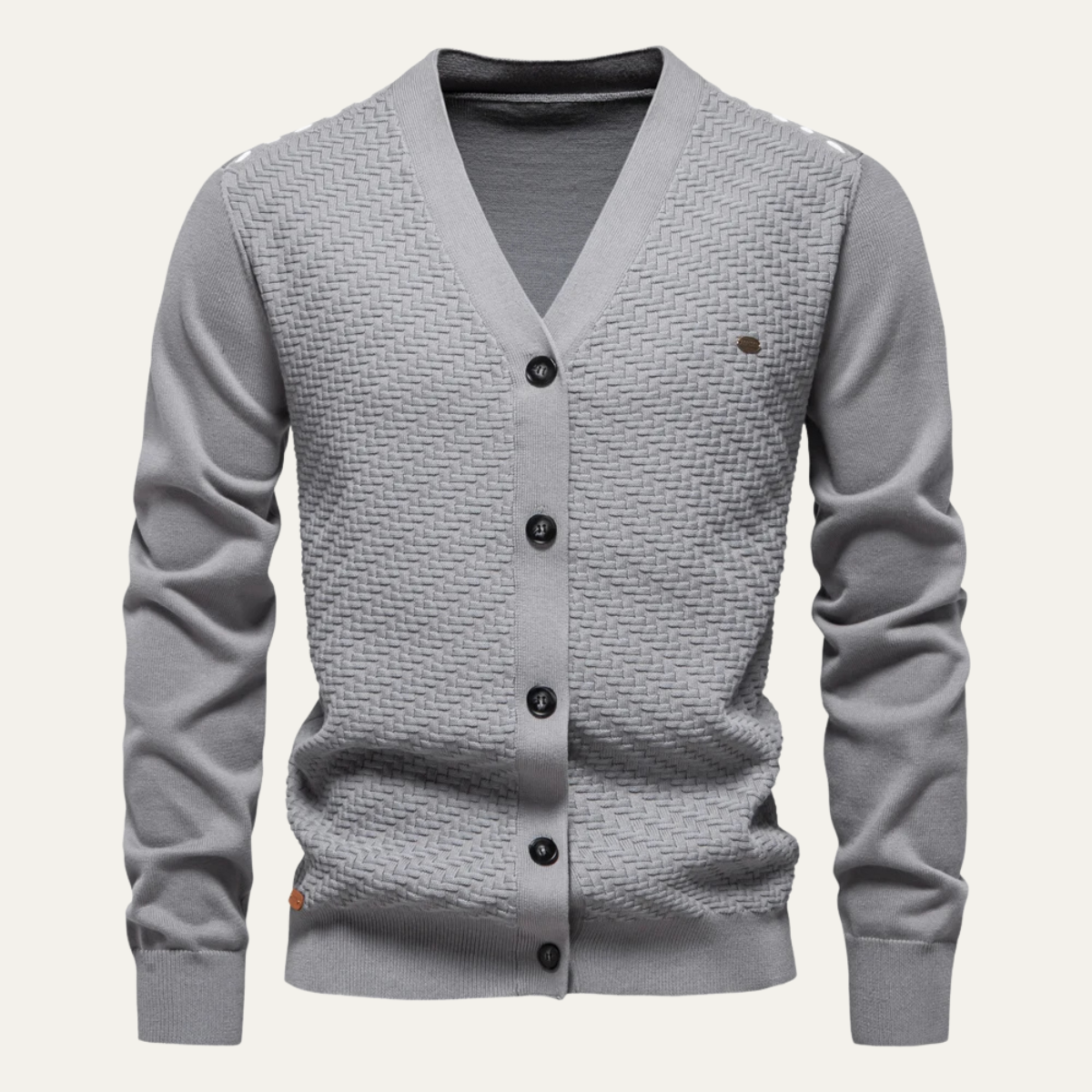VogeLuxe | Gilet homme col V à boutons 5