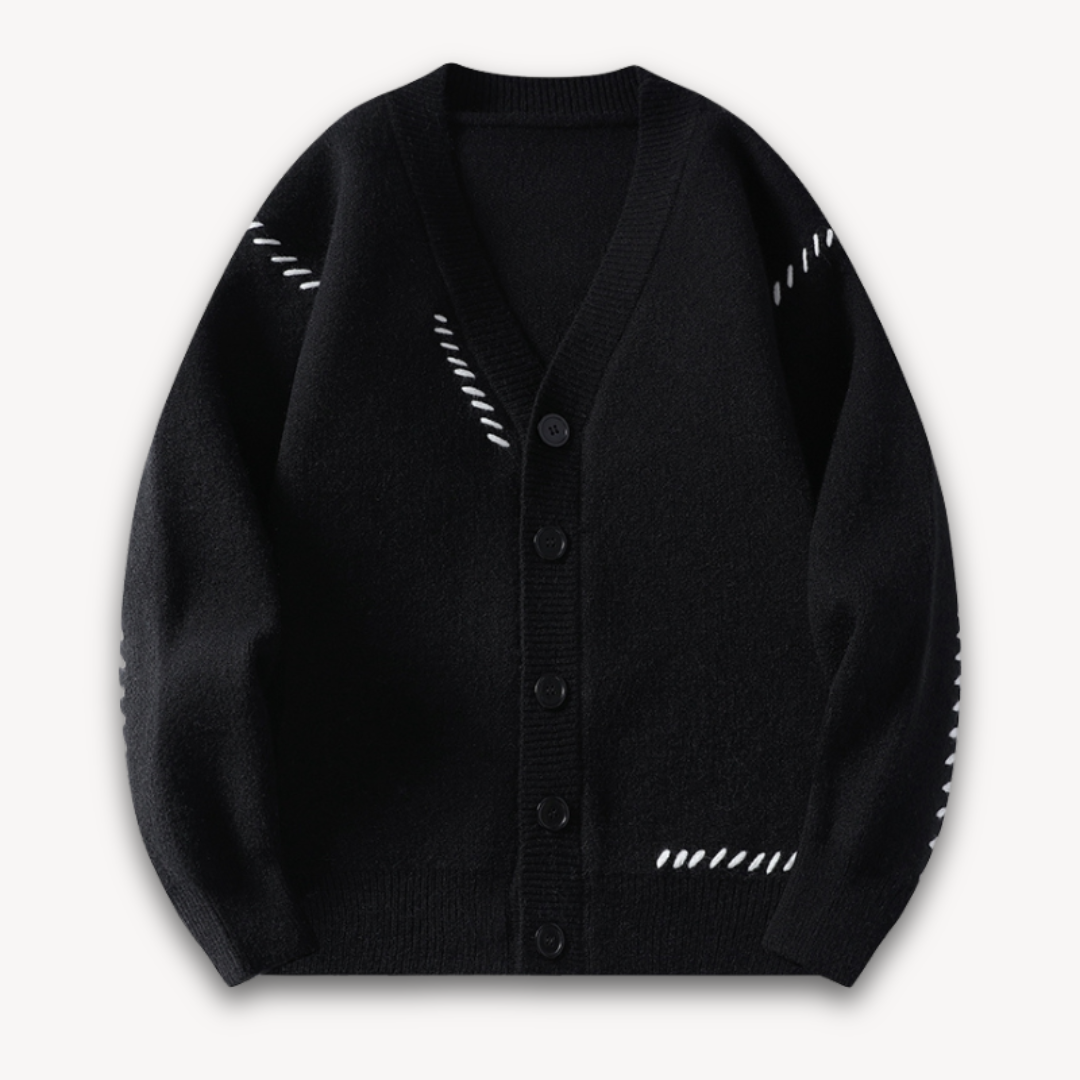 VogeLuxe | Gilet homme col V avec surpiqûres apparentes 3