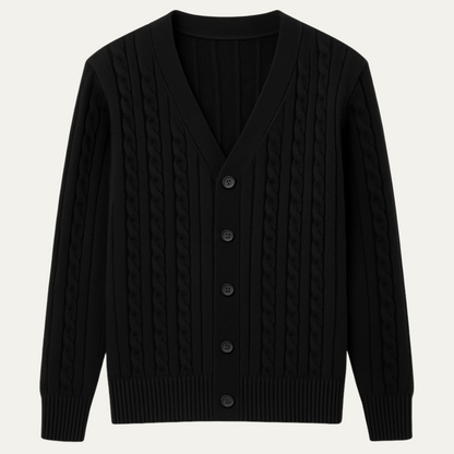 VogeLuxe | Gilet homme col V en maille côtelée 8