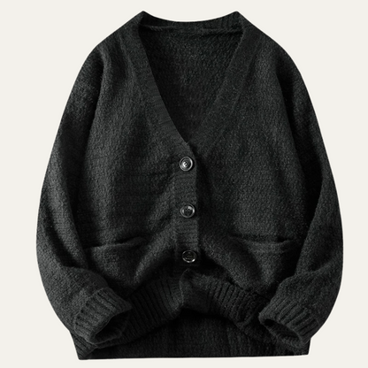 VogeLuxe | Gilet homme col V en maille texturée 0