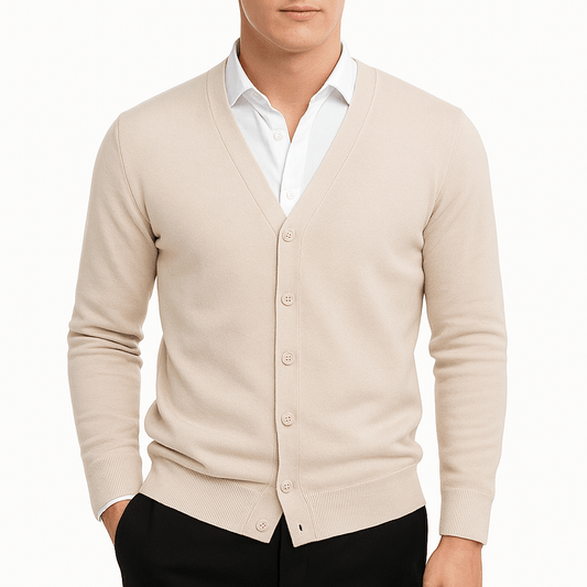 Cardigan Homme Slim Fit Col V - PanierRoyale