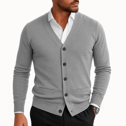 Cardigan Homme Slim Fit Col V