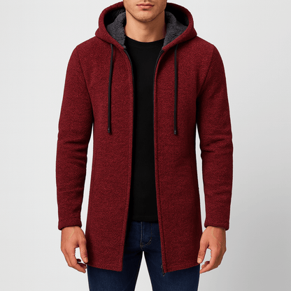 VogeLuxe | Gilet long à capuche pour homme 2