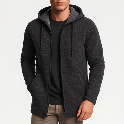 Gilet à capuche homme imperméable et chaud
