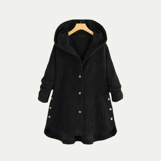 Gilet femme long et chaud à capuche sport - PanierRoyale