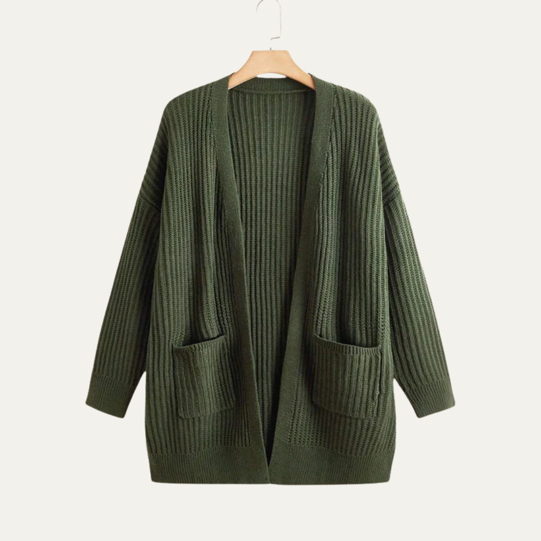 VogeLuxe | Gilet long côtelé pour femme 2
