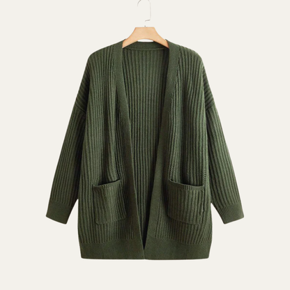 VogeLuxe | Gilet long côtelé pour femme 2