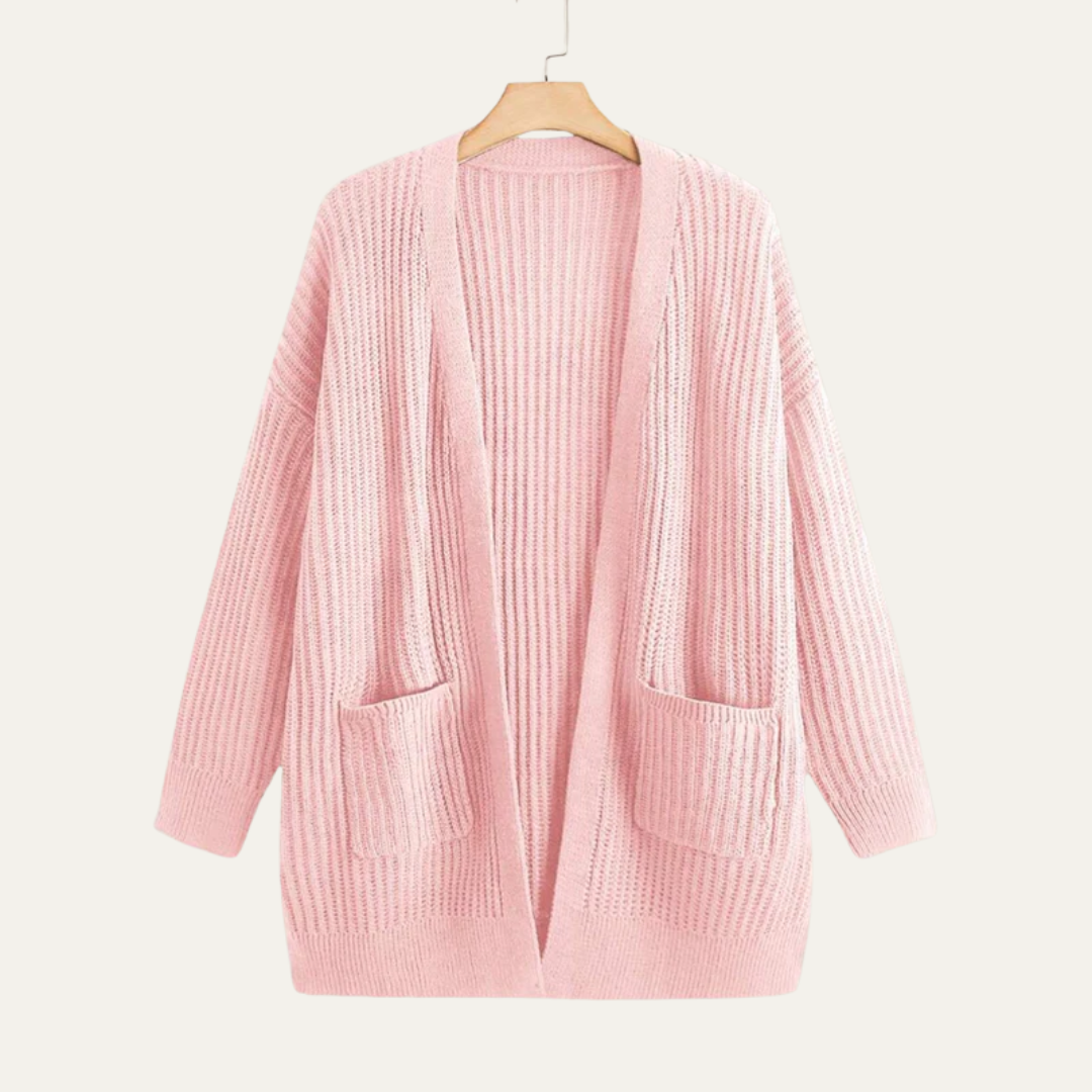 VogeLuxe | Gilet long côtelé pour femme 5