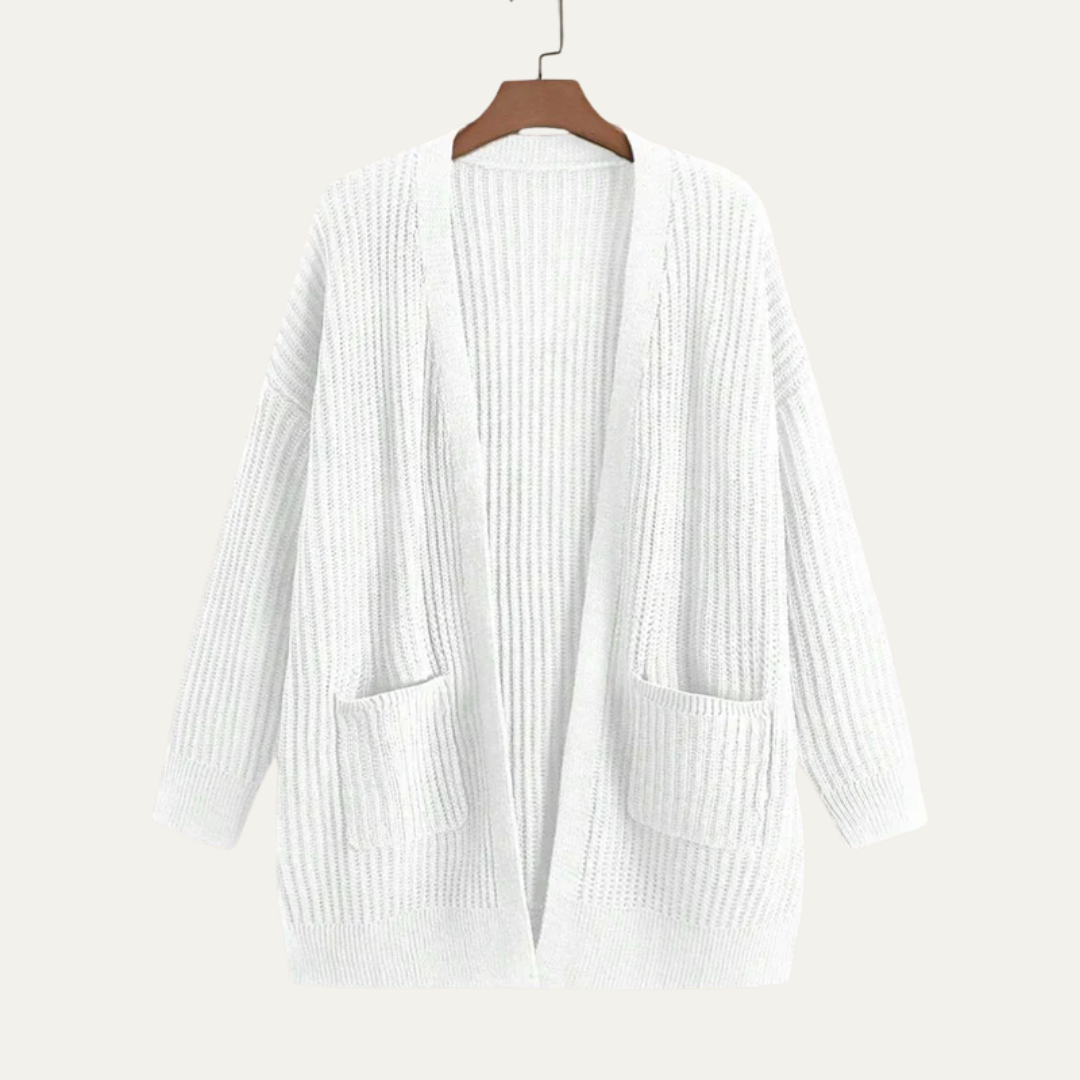 VogeLuxe | Gilet long côtelé pour femme 6
