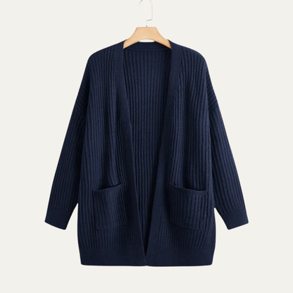 VogeLuxe | Gilet long côtelé pour femme 7