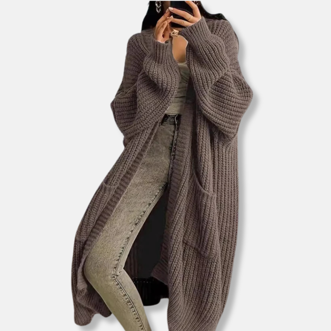 VogeLuxe | Gilet long épais pour femme 2