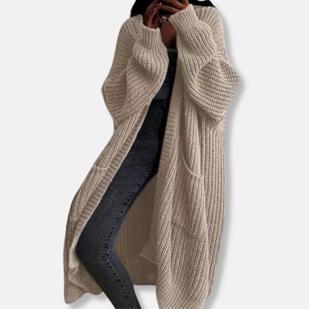 VogeLuxe | Gilet long épais pour femme 3