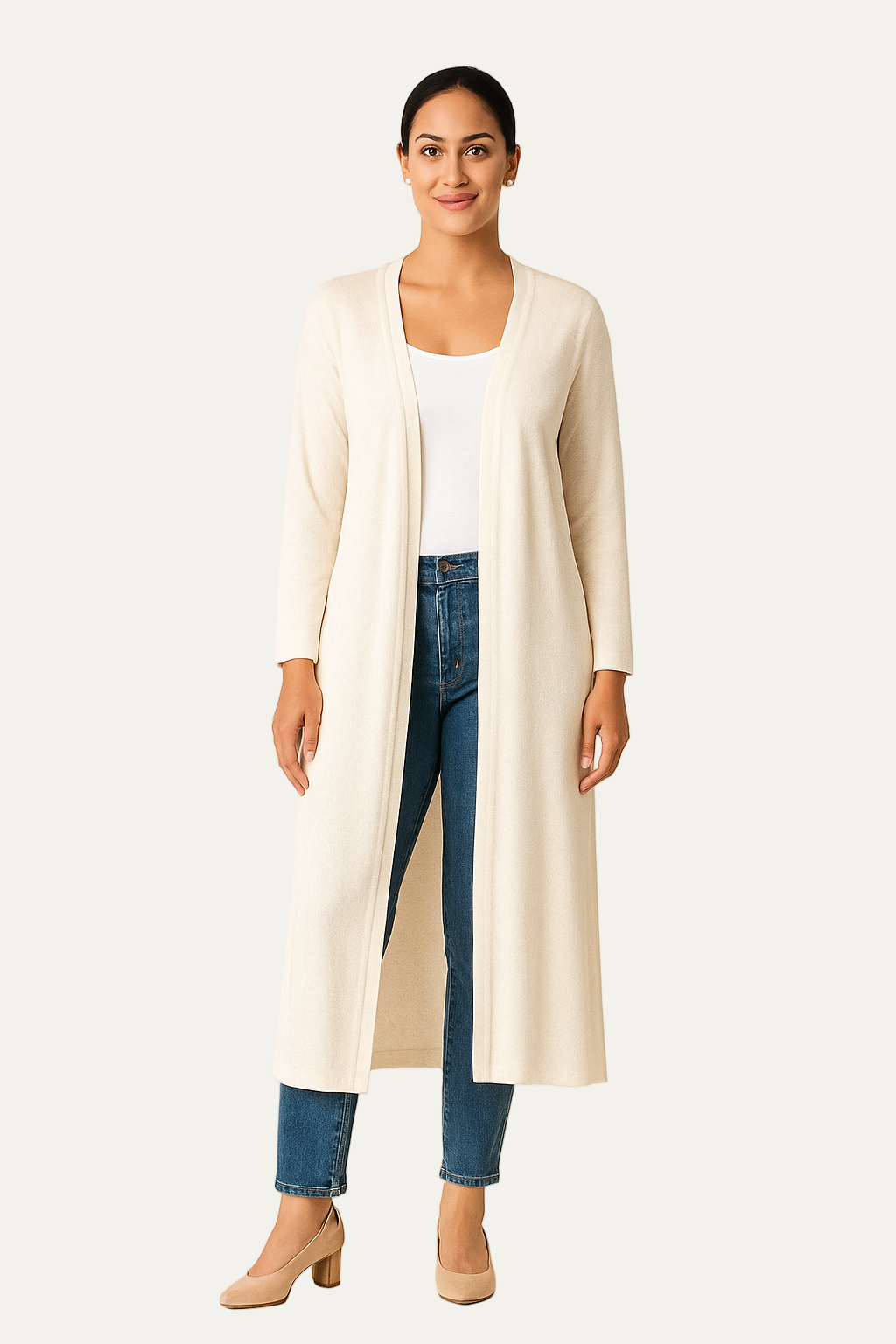 VogeLuxe | Gilet long ouvert pour femme 2