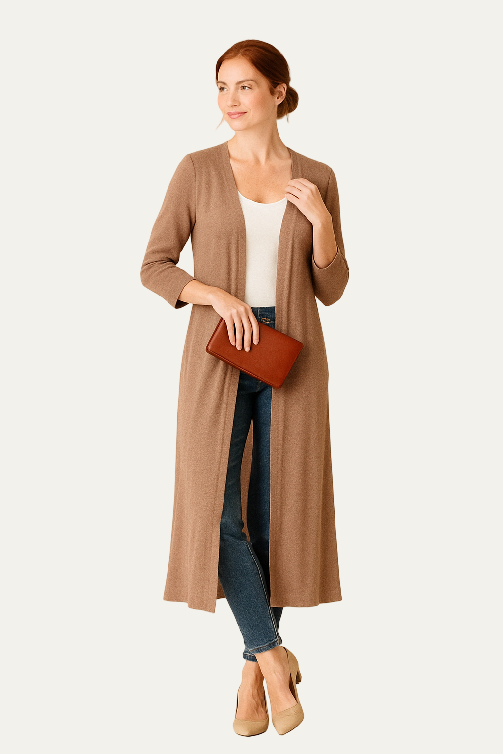VogeLuxe | Gilet long ouvert pour femme 3