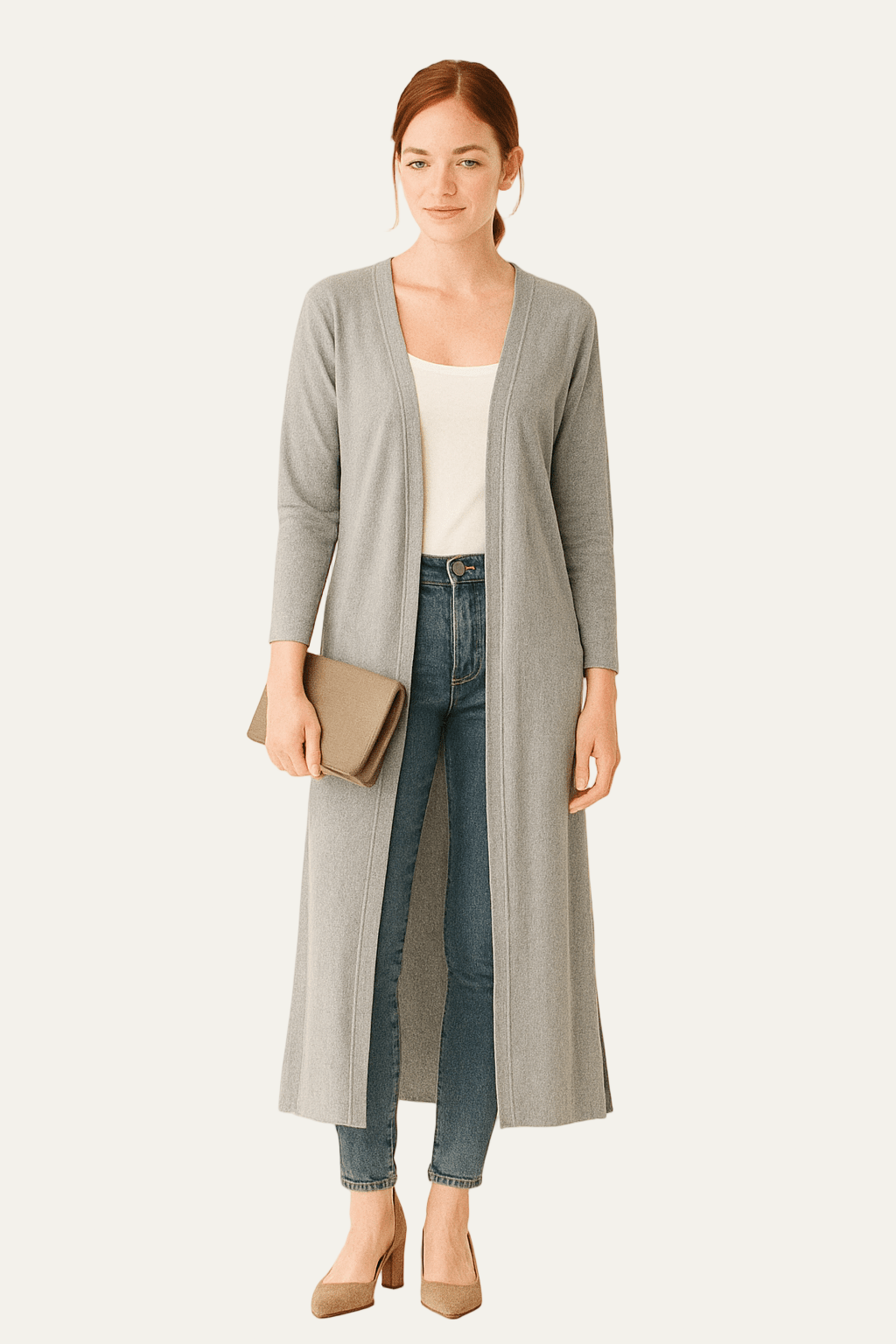 VogeLuxe | Gilet long ouvert pour femme 6