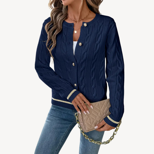 Gilet Femme Long Manches Longues Élégant - PanierRoyale