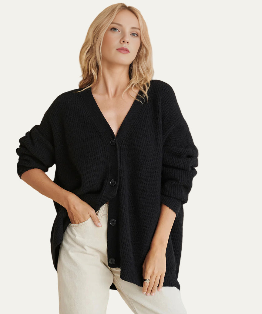 VogeLuxe | Gilet oversize côtelé pour femme 1