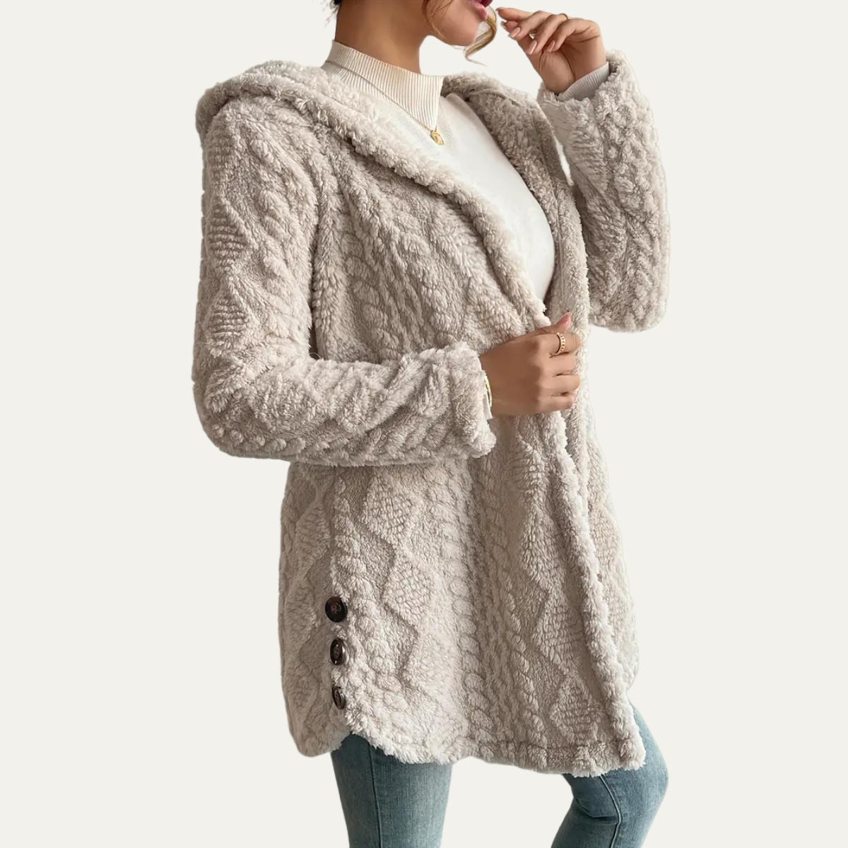 VogeLuxe | Gilet polaire mi-long et confortable pour femme 1