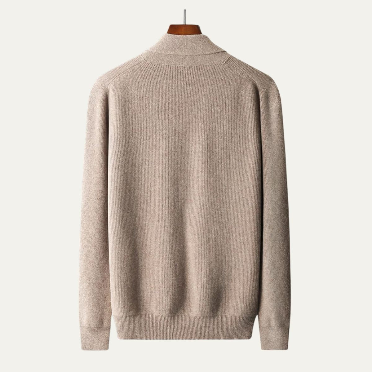 VogeLuxe | Gilet tricoté à col châle pour homme 4