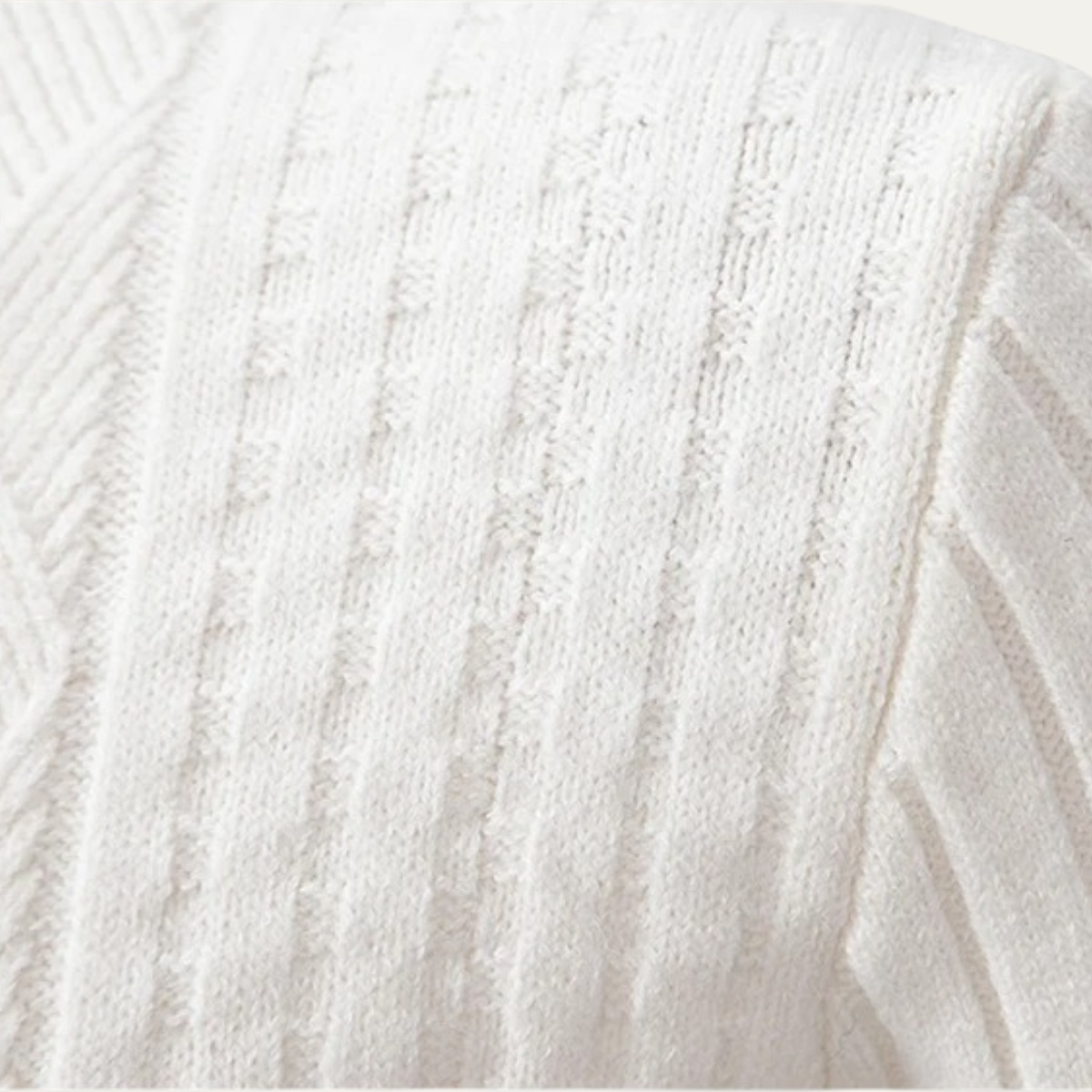 VogeLuxe | Gilet zippé à col châle jacquard pour homme 3