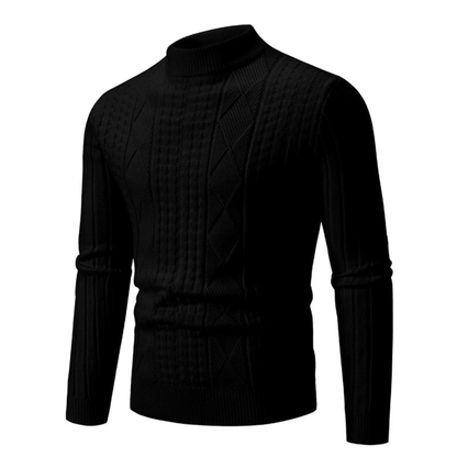 VogeLuxe | Gilet zippé à col châle jacquard pour homme 7