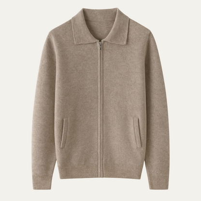 Gilet Homme Zippé Cuir Vintage - PanierRoyale