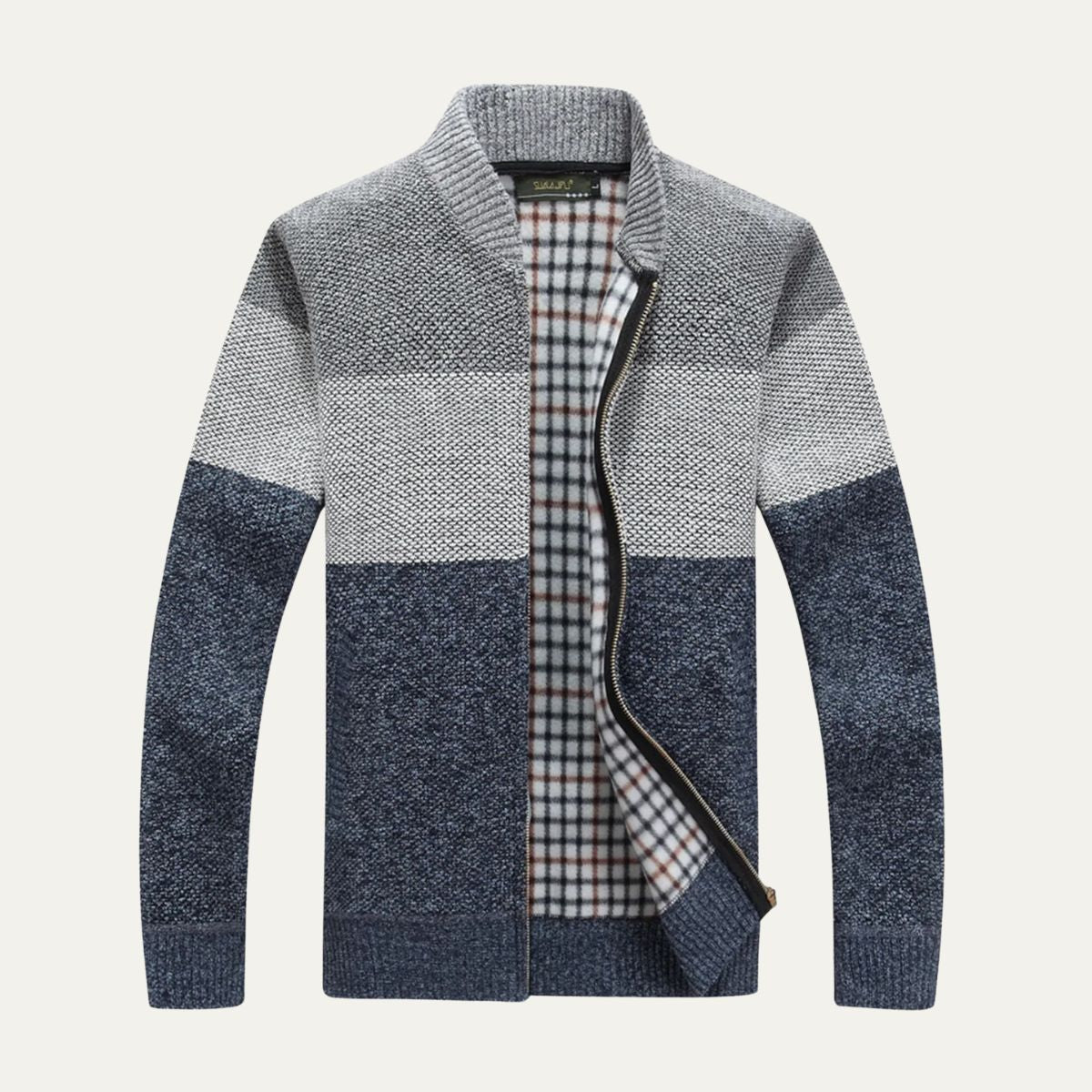 Gilet hommes zippé multicolore casual - PanierRoyale