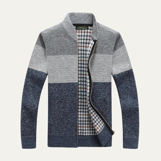 Gilet hommes zippé multicolore casual - PanierRoyale