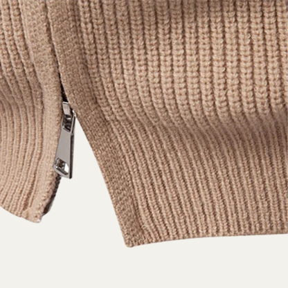VogeLuxe | Gilet zippé côtelé épais d'hiver pour homme 5