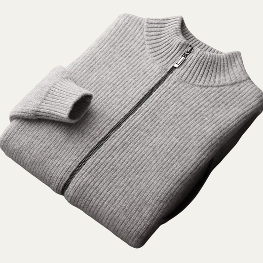 VogeLuxe | Gilet zippé côtelé pour homme 0