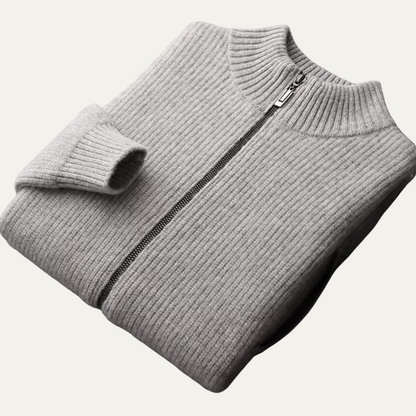 Gilet homme zippé côtelé polaire chaud - PanierRoyale