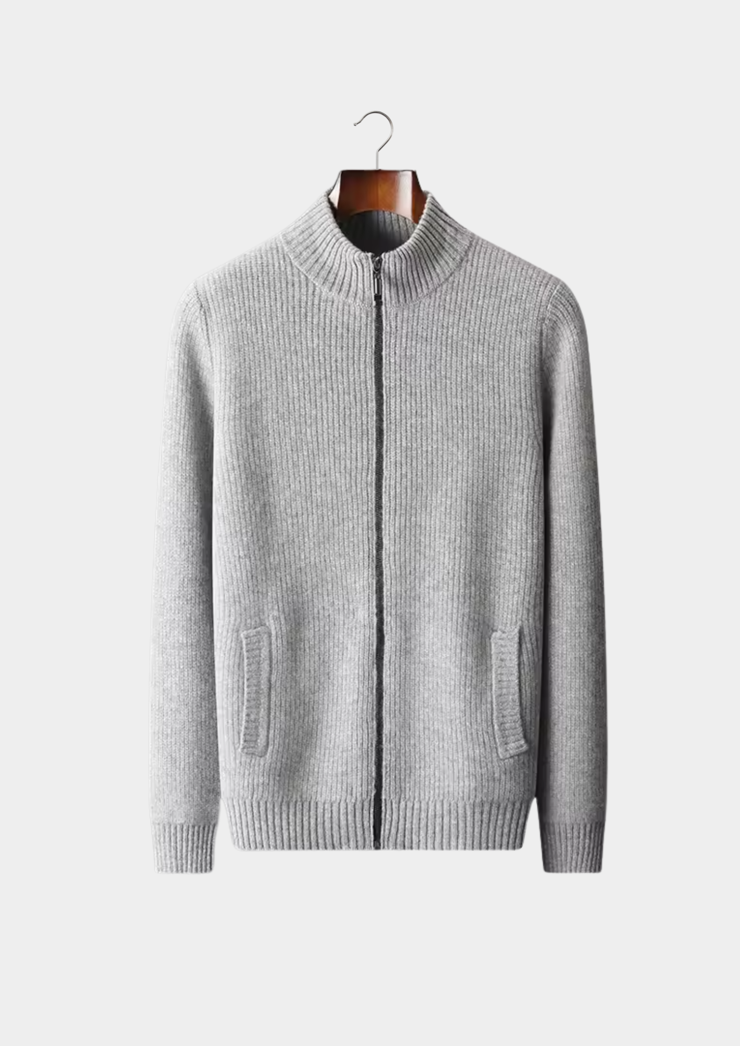 VogeLuxe | Gilet zippé côtelé pour homme 1